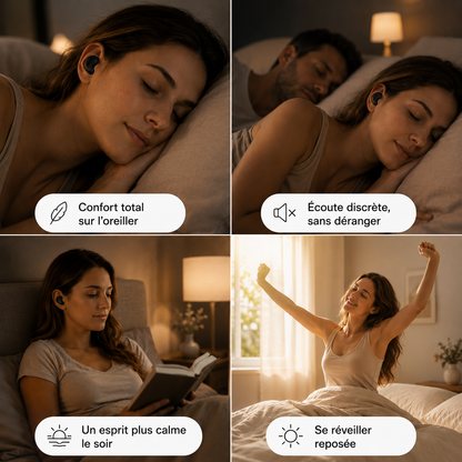 MindPods™ - Les écouteurs invisibles, légers et sans aucune gêne.