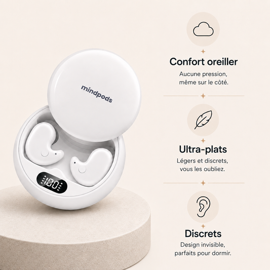 MindPods™ - Les écouteurs invisibles, légers et sans aucune gêne.