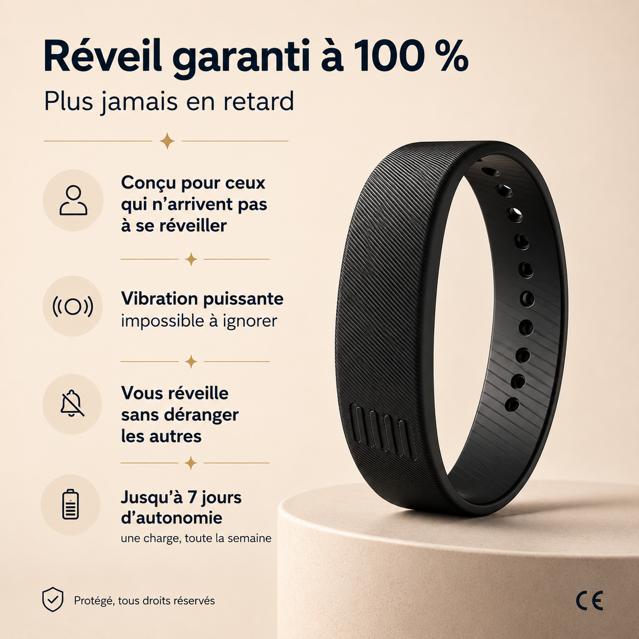 VibSleep : Fini les réveils ratés, les retards et le stress du matin