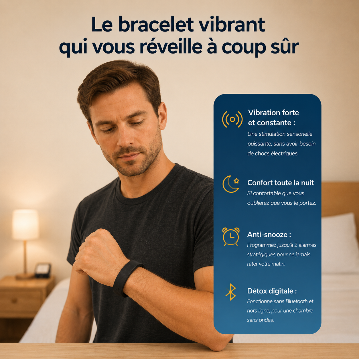 VibSleep : Fini les réveils ratés, les retards et le stress du matin