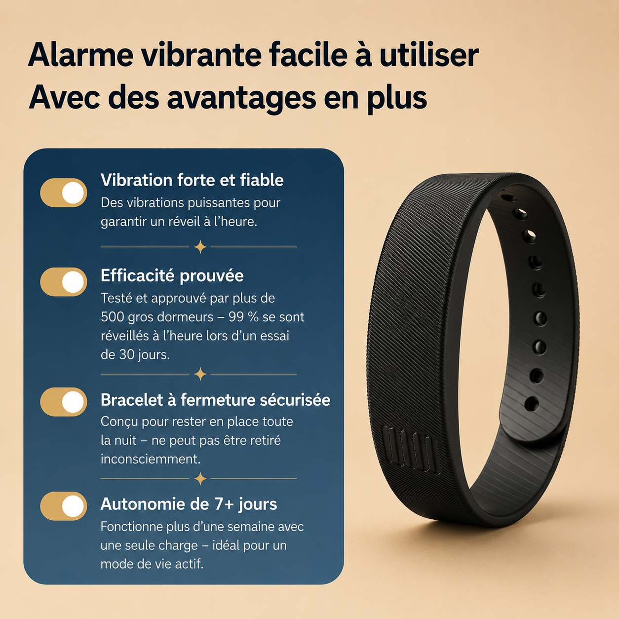 VibSleep : Fini les réveils ratés, les retards et le stress du matin